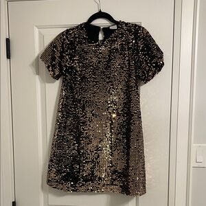 Zara Kids Glittering Black and Gold Dress